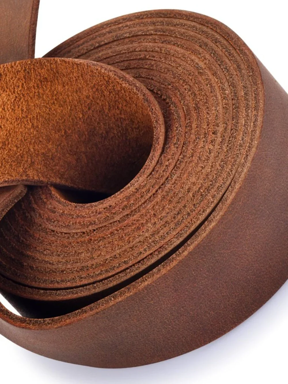 Leather Strap 1 Inches Wide Flat Leather Straps for Crafts, Full Grain Oil Tan L
